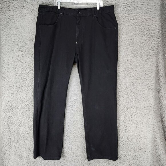 Sean John Jeans Mens 42x32 Black Cotton High Rise Straight - Picture 1 of 14